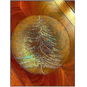 Vintage Mikasa Noel Christmas Tree 14” Hostess Platter 🎄